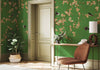 Chinoiserie Birds Floral Wall Mural, Green Flowers Blossom Wallpaper, Large, Oversized Elegant Custom Size Wall Art, Non - Woven, Non - Pasted, Modern - Adawall Wallpaper - Registered Trade Accounts Only, Wallpaper Wholesale Account - SE316-1 - Adawall Wholesale - Wallpaper Wholesaler