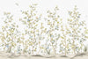 Chinoiserie Floral Blossoms Wall Mural, White Botanical Tree Flowers Wallpaper, Custom Size Wall Covering, Non - Woven, Non - Adhesive, Removable, Washable - Adawall Wallpaper - Registered Trade Accounts Only, Wallpaper Wholesale Account - FJ303-1 - Adawall Wholesale - Wallpaper Wholesaler