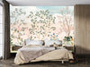 Chinoiserie Wallpaper, Floral Trees Mural, Oversized Custom Size Wall Art, Non - Woven, Non - Adhesive, Modern Wall Paper, Removable - Adawall Wallpaper - Registered Trade Accounts Only, Wallpaper Wholesale Account - W77707 - Adawall Wholesale - Wallpaper Wholesaler