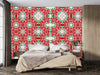 Christmas Poinsettia Retro Wallpaper, Seamless Pattern Mural, Oversized Custom Size Wall Art, Non - Woven, Non - Adhesive, Modern Wall Paper, Removable - Adawall Wallpaper - Registered Trade Accounts Only, Wallpaper Wholesale Account - W78032 - Adawall Wholesale - Wallpaper Wholesaler