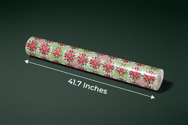 Christmas Poinsettia Wallpaper, Seamless Pattern Mural, Oversized Custom Size Wall Art, Non - Woven, Non - Adhesive, Modern Wall Paper, Removable - Adawall Wallpaper - Registered Trade Accounts Only, Wallpaper Wholesale Account - W78031 - Adawall Wholesale - Wallpaper Wholesaler