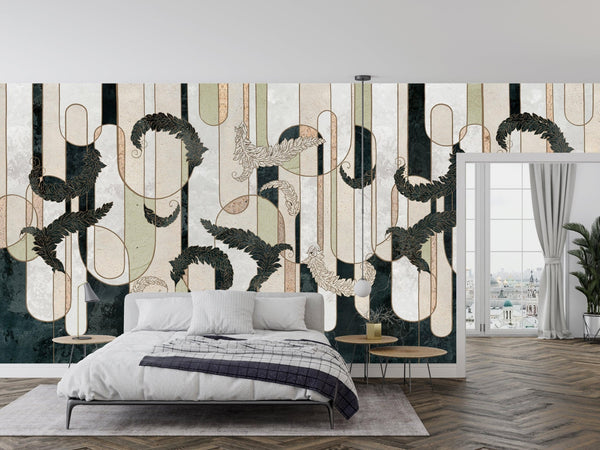 Classic Baroque Wallpaper, Geometric Mural, Oversized Custom Size Wall Art, Non - Woven, Non - Adhesive, Modern Wall Paper, Removable - Adawall Wallpaper - Registered Trade Accounts Only, Wallpaper Wholesale Account - W78142 - Adawall Wholesale - Wallpaper Wholesaler