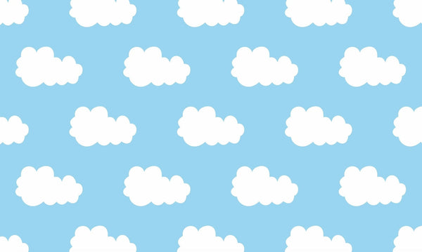 Cloud Wallpaper, Seamless Pattern Mural, Oversized Custom Size Wall Art, Non - Woven, Non - Adhesive, Modern Wall Paper, Removable - Adawall Wallpaper - Registered Trade Accounts Only, Wallpaper Wholesale Account - W77559 - Adawall Wholesale - Wallpaper Wholesaler