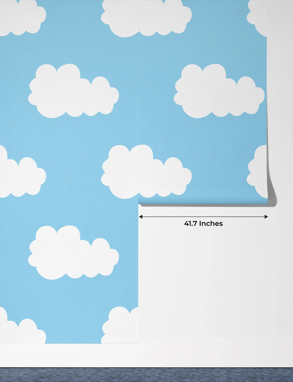 Cloud Wallpaper, Seamless Pattern Mural, Oversized Custom Size Wall Art, Non - Woven, Non - Adhesive, Modern Wall Paper, Removable - Adawall Wallpaper - Registered Trade Accounts Only, Wallpaper Wholesale Account - W77559 - Adawall Wholesale - Wallpaper Wholesaler