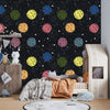 Colorful Balls Wallpaper, Black Background Mural, Oversized Custom Size Wall Art, Non - Woven, Non - Adhesive, Modern Wall Paper, Removable - Adawall Wallpaper - Registered Trade Accounts Only, Wallpaper Wholesale Account - W77634 - Adawall Wholesale - Wallpaper Wholesaler