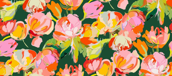 Colorful Bright Floral Wallpaper, Seamless Pattern Mural, Oversized Custom Size Wall Art, Non - Woven, Non - Adhesive, Modern Wall Paper, Removable - Adawall Wallpaper - Registered Trade Accounts Only, Wallpaper Wholesale Account - W78077 - Adawall Wholesale - Wallpaper Wholesaler