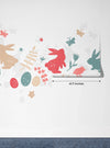 Colorful Bunnies Wallpaper, Seamless Pattern Mural, Oversized Custom Size Wall Art, Non - Woven, Non - Adhesive, Modern Wall Paper, Removable - Adawall Wallpaper - Registered Trade Accounts Only, Wallpaper Wholesale Account - W78019 - Adawall Wholesale - Wallpaper Wholesaler