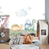 Colorful Dinosaurs Wallpaper, Seamless Pattern Mural, Oversized Custom Size Wall Art, Non - Woven, Non - Adhesive, Modern Wall Paper, Removable - Adawall Wallpaper - Registered Trade Accounts Only, Wallpaper Wholesale Account - W77952 - Adawall Wholesale - Wallpaper Wholesaler