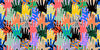 Colorful Diversed People Hand Wallpaper, Seamless Pattern Mural, Oversized Custom Size Wall Art, Non - Woven, Non - Adhesive, Modern Wall Paper, Removable - Adawall Wallpaper - Registered Trade Accounts Only, Wallpaper Wholesale Account - W78201 - Adawall Wholesale - Wallpaper Wholesaler