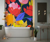 Colorful Summer Floral Wallpaper, Seamless Pattern Mural, Oversized Custom Size Wall Art, Non - Woven, Non - Adhesive, Modern Wall Paper, Removable - Adawall Wallpaper - Registered Trade Accounts Only, Wallpaper Wholesale Account - W78078 - Adawall Wholesale - Wallpaper Wholesaler