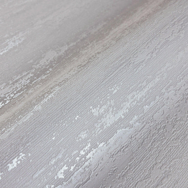 Contemporary Plain Textured Wallpaper, Light Gray Elegant Distressed Design, Washable, Large 114 sq ft Roll - Walloro High End Wallcoverings & More