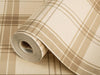 Cream Large Plaid Textured Wallpaper, Tartan Fabric Pattern Classical Modern Non - Pasted Wallcovering - Adawall Wallpaper - Registered Trade Accounts Only, Wallpaper Wholesale Account - 3714-2 - Adawall Wholesale - Wallpaper Wholesaler