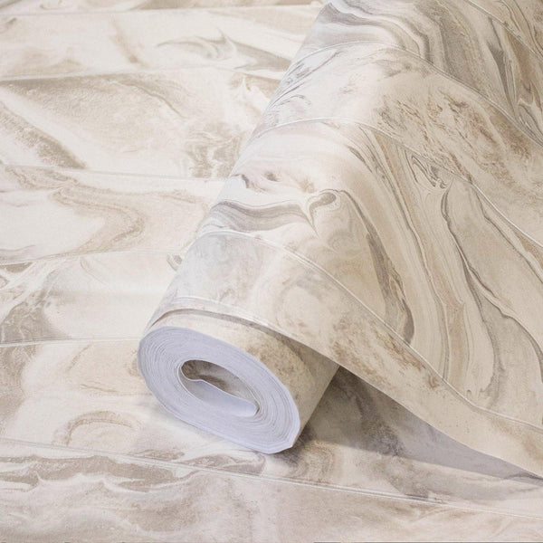 Cream Marble Embossed Wallpaper, Marbled Pattern Striped Stone Effect Modern Wallcovering - Adawall Wallpaper - Registered Trade Accounts Only, Wallpaper Wholesale Account - 1201-2 - Adawall Wholesale - Wallpaper Wholesaler