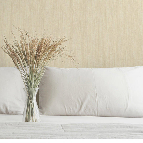 Cream Modern Stripped Pattern Wallpaper, Embossed 3D Textured Neutral Colors Abstract Wallcovering - Walloro High End Wallcoverings & More