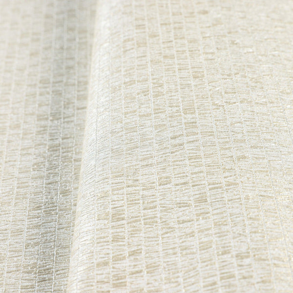 Cream Shiny Metallic Modern Wallpaper, 3D Deep Embossed Abstract Geometric Patterns Wall Paper - Walloro High End Wallcoverings & More