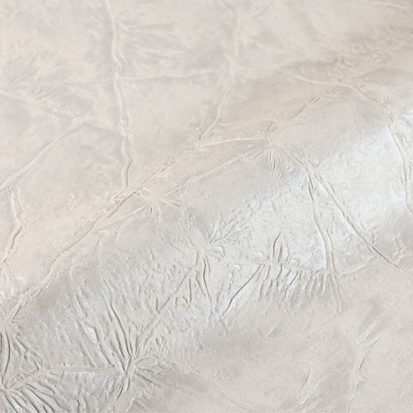Cream White Plain Embossed Wallpaper, Home Wall Decor, Aesthetic Wallpaper, Textured Wallcovering Non-Adhesive- 41.7”W X 393”H - Walloro High End Wallcoverings & More