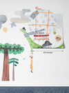 Cute Animals Wallpaper, Travelling by Balloon Mural, Oversized Custom Size Wall Art, Non - Woven, Non - Adhesive, Modern Wall Paper, Removable - Adawall Wallpaper - Registered Trade Accounts Only, Wallpaper Wholesale Account - W77942 - Adawall Wholesale - Wallpaper Wholesaler