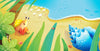 Cute Crab Wallpaper, Tropical Beach Mural, Oversized Custom Size Wall Art, Non - Woven, Non - Adhesive, Modern Wall Paper, Removable - Adawall Wallpaper - Registered Trade Accounts Only, Wallpaper Wholesale Account - W78127 - Adawall Wholesale - Wallpaper Wholesaler