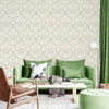 Damask Flocked Velvet Feel Wallpaper, White, Light Gray Deep 3D Embossed Quilted Texture Luxury Wallcovering, Non - Woven - Adawall Wallpaper - Registered Trade Accounts Only, Wallpaper Wholesale Account - 1411-1 - Adawall Wholesale - Wallpaper Wholesaler