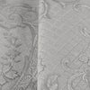 Damask Flocked Velvet Feel Wallpaper, White, Light Gray Deep 3D Embossed Quilted Texture Luxury Wallcovering, Non - Woven - Adawall Wallpaper - Registered Trade Accounts Only, Wallpaper Wholesale Account - 1411-3 - Adawall Wholesale - Wallpaper Wholesaler