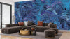 Dark Blue and Pink Wallpaper, Abstract Shapes Mural, Oversized Custom Size Wall Art, Non - Woven, Non - Adhesive, Modern Wall Paper, Removable - Adawall Wallpaper - Registered Trade Accounts Only, Wallpaper Wholesale Account - W77644 - Adawall Wholesale - Wallpaper Wholesaler