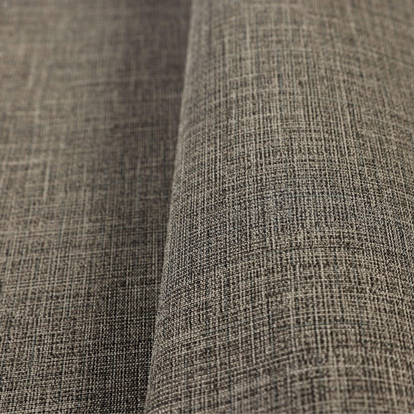 Dark Brown Linen Textured Modern Textured Wallpaper, Brown Solid Color Fabric Touch Contemporary Wallcovering - Walloro High End Wallcoverings & More
