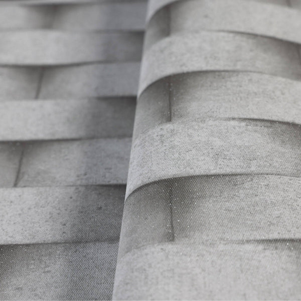 Dark Gray Embossed Cubic Geometric Wallpaper, Home Wall Decor, Aesthetic Wallpaper, Textured Wallcovering Non - Adhesive and Non - Peel - Adawall Wallpaper - Registered Trade Accounts Only, Wallpaper Wholesale Account - 7814-2 - Adawall Wholesale - Wallpaper Wholesaler