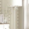 Decorative Striped Embossed Wallpaper, White, Silver 3D Boho Art Deco Ornate Home Wall Decor, Washable - Adawall Wallpaper - Registered Trade Accounts Only, Wallpaper Wholesale Account - 1309-1 - Adawall Wholesale - Wallpaper Wholesaler