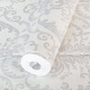 Deep Embossed Sparkling Damask Wallpaper, Stylish White Glittering Luxury Fabric Feel Vivid Colors, Home Commercial Use, Easy Clean, Water Resistant - Adawall Wallpaper - Registered Trade Accounts Only, Wallpaper Wholesale Account - 1312-1 - Adawall Wholesale - Wallpaper Wholesaler