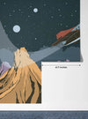 Deep Space Planet Wallpaper, Retro Future Style Mural, Oversized Custom Size Wall Art, Non - Woven, Non - Adhesive, Modern Wall Paper, Removable - Adawall Wallpaper - Registered Trade Accounts Only, Wallpaper Wholesale Account - W77801 - Adawall Wholesale - Wallpaper Wholesaler