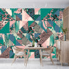 Animal Prints Wallpaper, Seamless Pattern Mural, Oversized Custom Size Wall Art, Non-Woven, Non-Adhesive, Modern Wall Paper, Removable
