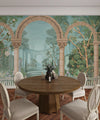 Ancient Roman Architecture Wallpaper,Botanic Mural, Oversized Custom Size Wall Art, Non-Woven, Non-Adhesive, Modern Wall Paper, Removable