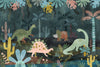 Dino World Wallpaper, Jungle Mural, Oversized Custom Size Wall Art, Non - Woven, Non - Adhesive, Modern Wall Paper, Removable - Adawall Wallpaper - Registered Trade Accounts Only, Wallpaper Wholesale Account - W77755 - Adawall Wholesale - Wallpaper Wholesaler