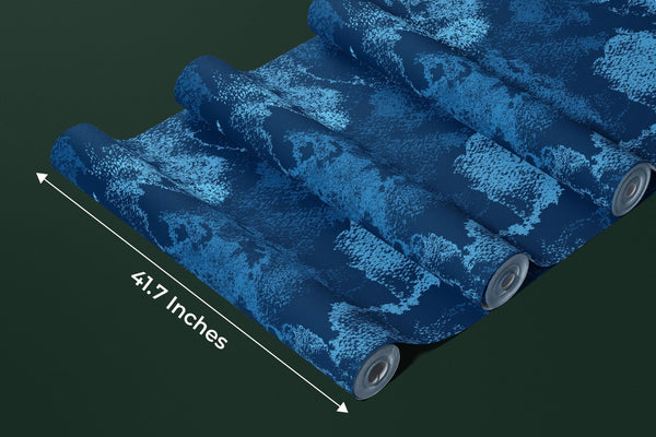 Dirty Blue Wallpaper, Navy Pattern Mural, Oversized Custom Size Wall Art, Non - Woven, Non - Adhesive, Modern Wall Paper, Removable - Adawall Wallpaper - Registered Trade Accounts Only, Wallpaper Wholesale Account - W77915 - Adawall Wholesale - Wallpaper Wholesaler