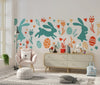 Easter Bunnies Wallpaper, Seamless Pattern Mural, Oversized Custom Size Wall Art, Non - Woven, Non - Adhesive, Modern Wall Paper, Removable - Adawall Wallpaper - Registered Trade Accounts Only, Wallpaper Wholesale Account - W78020 - Adawall Wholesale - Wallpaper Wholesaler