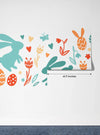 Easter Bunnies Wallpaper, Seamless Pattern Mural, Oversized Custom Size Wall Art, Non - Woven, Non - Adhesive, Modern Wall Paper, Removable - Adawall Wallpaper - Registered Trade Accounts Only, Wallpaper Wholesale Account - W78020 - Adawall Wholesale - Wallpaper Wholesaler
