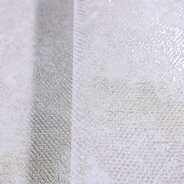 Elegant 3D Embossed Wallpaper, Cream Plain Color Distressed Pattern Modern Abstract Wallcovering, Sturdy Large 114 sq ft Roll - Walloro High End Wallcoverings & More