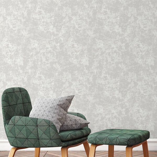 Elegant 3D Embossed Wallpaper, White Plain Color Distressed Pattern Modern Abstract Wallcovering, Sturdy Large 114 sq ft Roll - Adawall Wallpaper - Registered Trade Accounts Only, Wallpaper Wholesale Account - 1304-1 - Adawall Wholesale - Wallpaper Wholesaler
