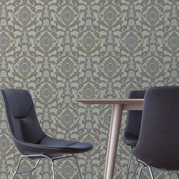 Elegant Damask Deep Embossed Wallpaper, 3D Textured Wallcovering, Traditional, Extra Large 114 sq ft Roll, Fabric Feel, Durable, Washable - Adawall Wallpaper - Registered Trade Accounts Only, Wallpaper Wholesale Account - 6802-4 - Adawall Wholesale - Wallpaper Wholesaler