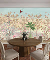 Elegant Floral, Birds Wallpaper, Seamless Pattern Mural, Oversized Custom Size Wall Art, Non - Woven, Non - Adhesive, Modern Wall Paper, Removable - Adawall Wallpaper - Registered Trade Accounts Only, Wallpaper Wholesale Account - W77715 - Adawall Wholesale - Wallpaper Wholesaler