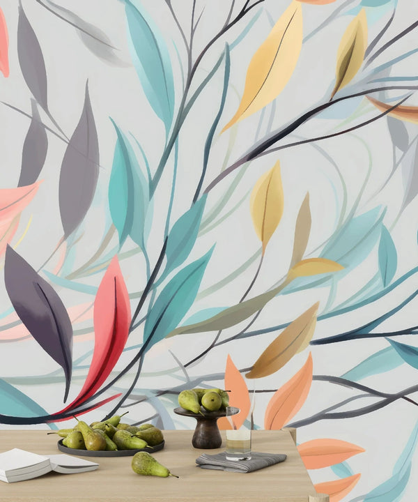 Elegant Floral Wallpaper, Seamless Pattern Mural, Oversized Custom Size Wall Art, Non - Woven, Non - Adhesive, Modern Wall Paper, Removable - Adawall Wallpaper - Registered Trade Accounts Only, Wallpaper Wholesale Account - W77879 - Adawall Wholesale - Wallpaper Wholesaler