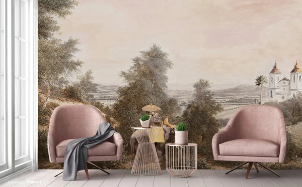 Elephant India Wallpaper, Early Morning Indian Gray Nature Wall Mural, Custom Size Wall Covering, Non - Woven, Non - Pasted, Removable, Washable, Art - Adawall Wallpaper - Registered Trade Accounts Only, Wallpaper Wholesale Account - FJ301-2 - Adawall Wholesale - Wallpaper Wholesaler