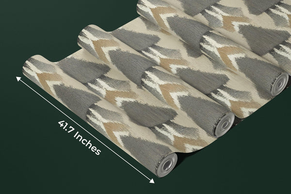 Ethnic Ikat Abstract Wallpaper, Seamless Pattern Tribal Mural, Oversized Custom Size Wall Art, Non - Woven, Non - Adhesive, Modern Wall Paper, Removable - Adawall Wallpaper - Registered Trade Accounts Only, Wallpaper Wholesale Account - W77742 - Adawall Wholesale - Wallpaper Wholesaler