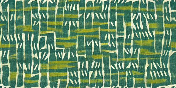 Ethnic Ikat Greenish Wallpaper, Handmade Boho Tribal Mural, Oversized Custom Size Wall Art, Non - Woven, Non - Adhesive, Modern Wall Paper, Removable - Adawall Wallpaper - Registered Trade Accounts Only, Wallpaper Wholesale Account - W77740 - Adawall Wholesale - Wallpaper Wholesaler