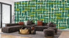 Ethnic Ikat Greenish Wallpaper, Handmade Boho Tribal Mural, Oversized Custom Size Wall Art, Non - Woven, Non - Adhesive, Modern Wall Paper, Removable - Adawall Wallpaper - Registered Trade Accounts Only, Wallpaper Wholesale Account - W77740 - Adawall Wholesale - Wallpaper Wholesaler
