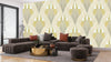 Ethnic Ikat Wallpaper, Yellow Boho Mural, Oversized Custom Size Wall Art, Non - Woven, Non - Adhesive, Modern Wall Paper, Removable - Adawall Wallpaper - Registered Trade Accounts Only, Wallpaper Wholesale Account - W77735 - Adawall Wholesale - Wallpaper Wholesaler