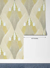 Ethnic Ikat Wallpaper, Yellow Boho Mural, Oversized Custom Size Wall Art, Non - Woven, Non - Adhesive, Modern Wall Paper, Removable - Adawall Wallpaper - Registered Trade Accounts Only, Wallpaper Wholesale Account - W77735 - Adawall Wholesale - Wallpaper Wholesaler