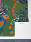 Exotic Abstract Wallpaper, Parrots Mural, Oversized Custom Size Wall Art, Non - Woven, Non - Adhesive, Modern Wall Paper, Removable - Adawall Wallpaper - Registered Trade Accounts Only, Wallpaper Wholesale Account - W77858 - Adawall Wholesale - Wallpaper Wholesaler