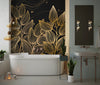 Exotic Golden Leaves Wallpaper, Seamless Pattern Mural, Oversized Custom Size Wall Art, Non - Woven, Non - Adhesive, Modern Wall Paper, Removable - Adawall Wallpaper - Registered Trade Accounts Only, Wallpaper Wholesale Account - W78059 - Adawall Wholesale - Wallpaper Wholesaler