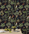 Exotic Plants and Birds Wallpaper, Forest Mural, Oversized Custom Size Wall Art, Non - Woven, Non - Adhesive, Modern Wall Paper, Removable - Adawall Wallpaper - Registered Trade Accounts Only, Wallpaper Wholesale Account - W77519 - Adawall Wholesale - Wallpaper Wholesaler